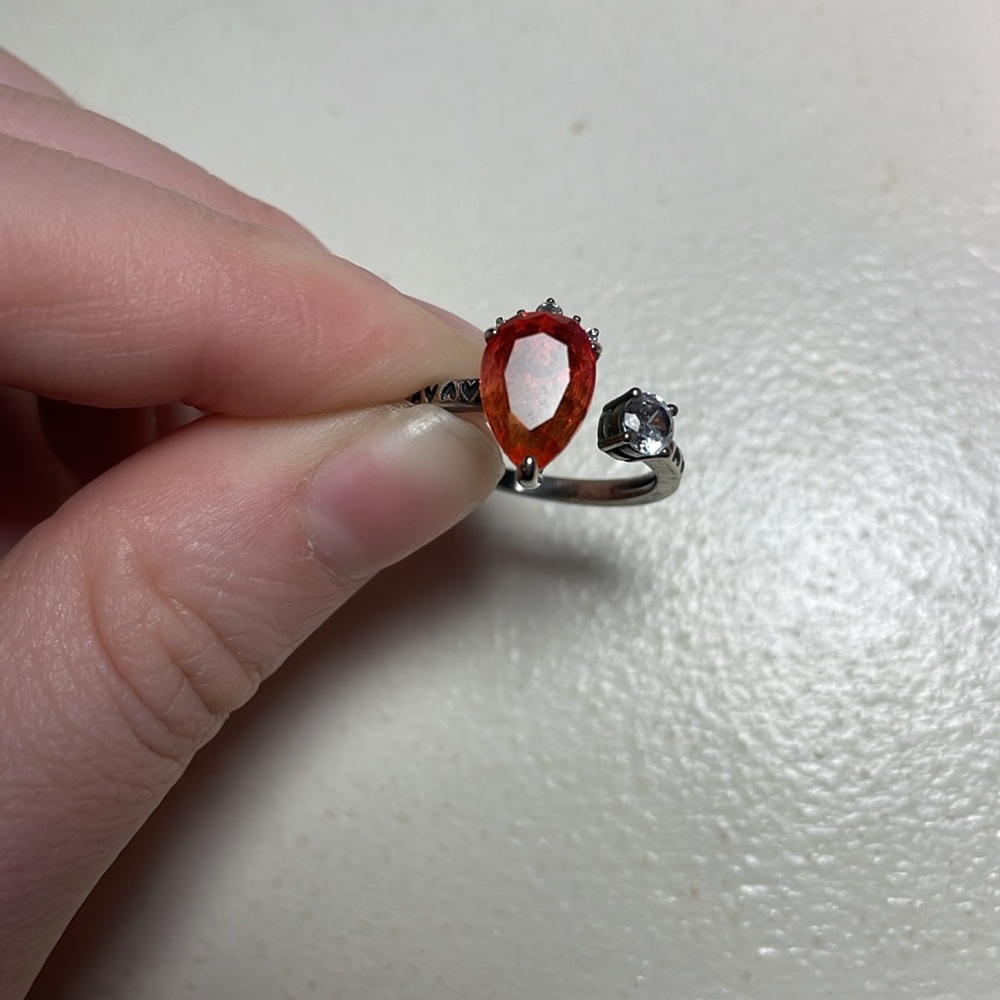 Two tone CZ Fragrant jewels ring
